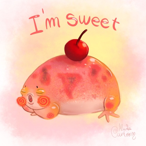 I made this sweet “dessert” frog as a gift for @https-angelenergy​ because she’s the first person to