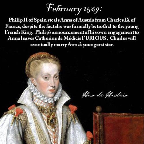 February is sort of a month of love thanks to Valentines Day, but in 1569 King Charles IX was unluck