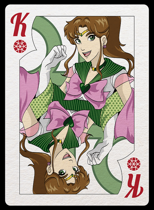 sorenkalla:  Hey everyone!  I haven’t been active on tumblr for a while; the holidays got busy! But I did spend a lot of time revising most of my sailor moon playing cards. I tend to have a lot of “artist blindness”; basically I don’t really