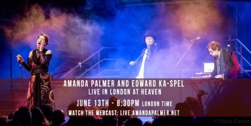 TOMORROW! we will film and stream the ENTIRE london stage show of me &amp; edward ka-spel &ldquo;i c