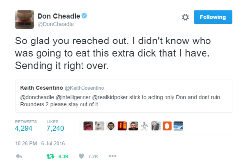 hawt-chocolatte:  kyssthis16:  Don Cheadle, y’all.    Yooooooo an extra dick tho??? 😂😂😂😂