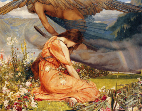 labellefilleart:The Garden of Adonis- Amoretta and Time, John Dixon Batten