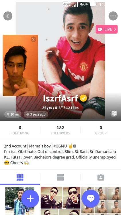 miruljat: Mamat live kat Blued. Hensem
