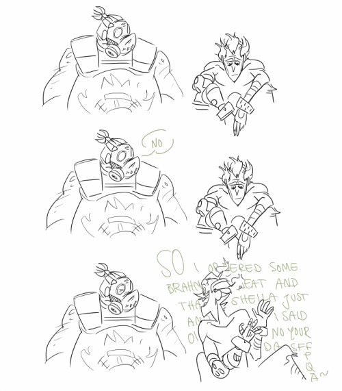 wachtelspinat: what if roadhog had heard everything junkrat ever said like… 928 times. becaus