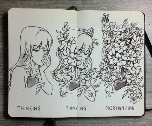 Sex picolo-kun:  Inktober day 11 The overthinker pictures