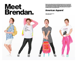 americanapparel:  Meet Brendan. November 2014.