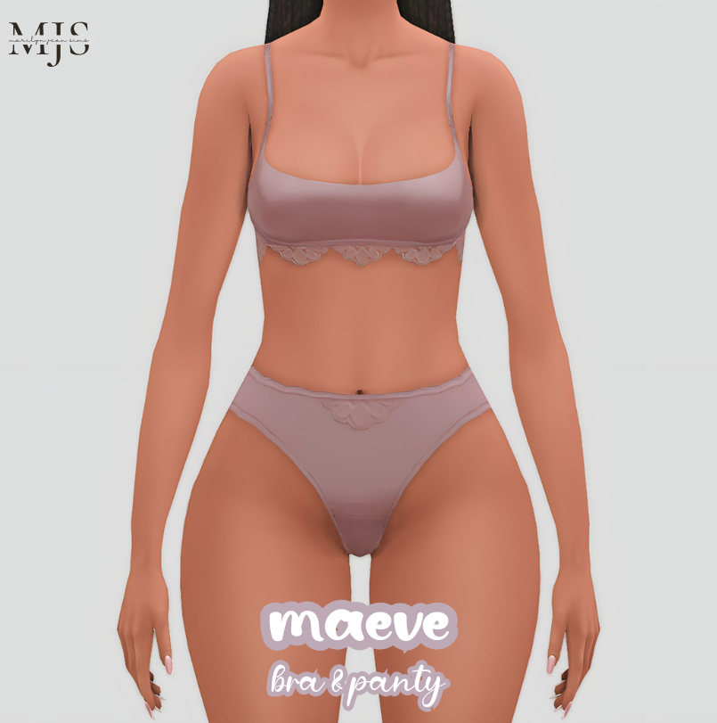 The Sims Resource - Default Replacement Underwear Top and Bottom