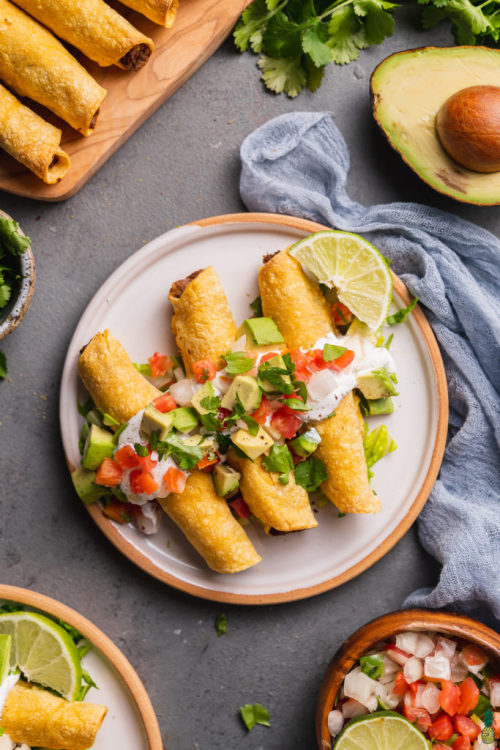  Baked Mushroom & Potato Taquitos (GF) / Recipe