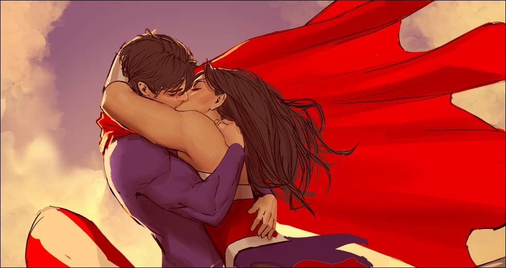 hellyeahsupermanandwonderwoman:  #Superman #WonderWoman #Love #Kiss“It is the passion