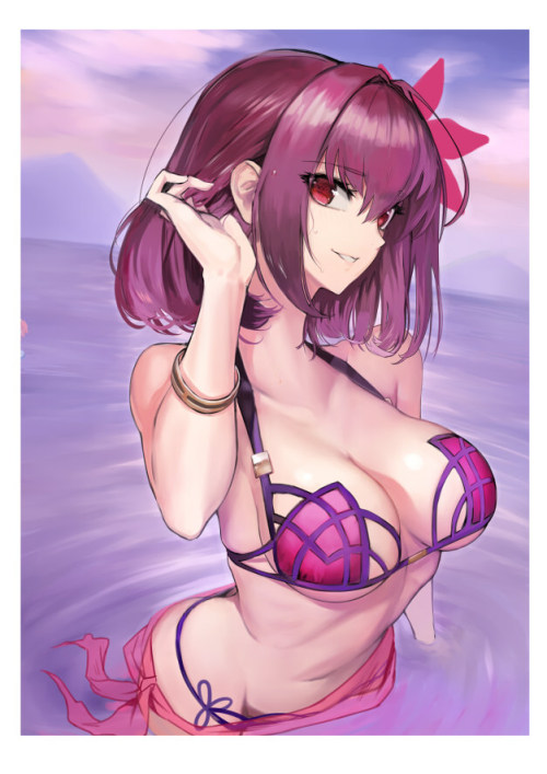 Porn photo hentafutas22:  Scathach in a bikini