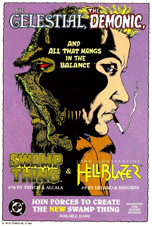 Porn photo dcdark:  Swamp Thing / Hellblazer House ad