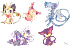 pokemonpalooza:  pokecats by Natx-chan 
