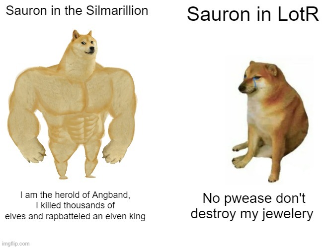 Y'all may be done with Glaurung the Golden, but I'm just getting started :  r/Silmarillionmemes