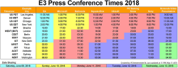 miyku: E3 2018 Press Conference Times!