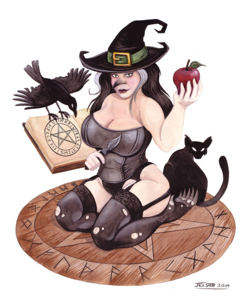 Crow Witch by knightshadeart