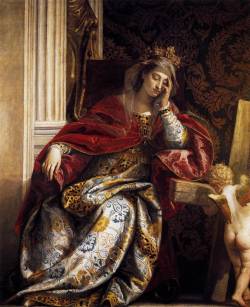 lyghtmylife: Paolo VERONESE [Italian Mannerist Painter, ca.1528-1588] The Vision of St Helenac. 1580Oil on canvas, 166 x 134 cmPinacoteca, Vatican The subject of the painting is the story of the vision, or more correctly the dream, which, according