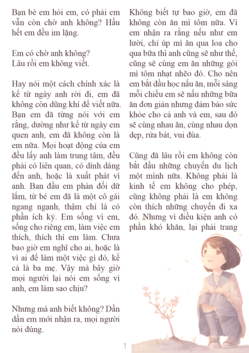 ❝Em nhớ có lần anh từng nói, từ bé đến lớn anh luôn là người phải chờ đợi, không ai đồng ý đợi chờ a