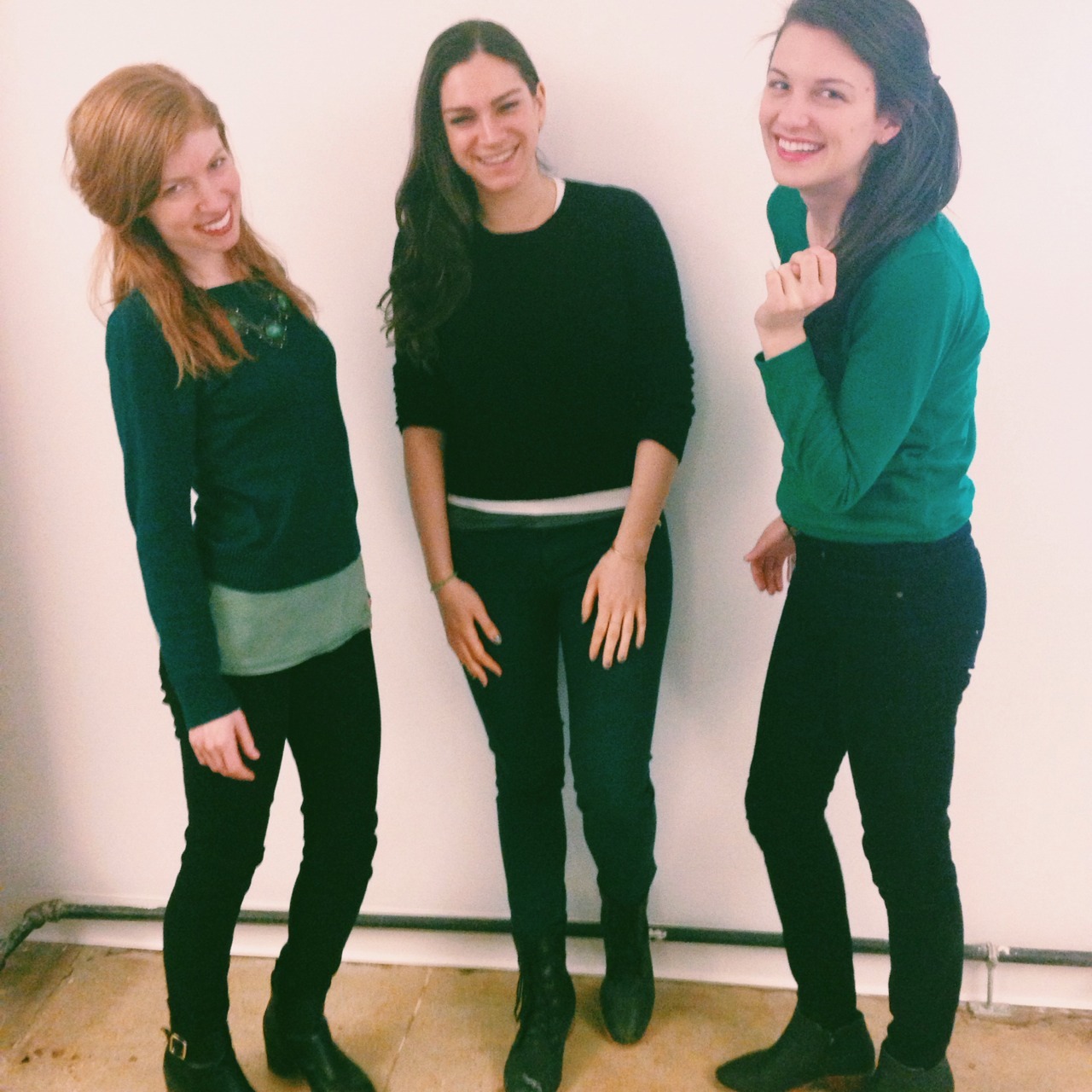We may have started celebrating St Patrick’s Day a little early in the office. Ps. For the record Jenna’s pants are green.