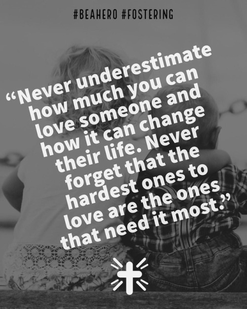 “Never underestimate how much you can love someone...