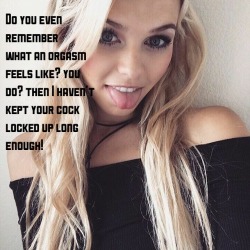 Femdom Forced Chastity Control Captions