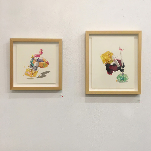 Some shots of my solo show “Jelly Time “ at the Giant Robot gallery Los Angeles~ Almost sold out aga