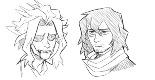 kimboltart:here’s some sketches of UA staff/ Villains i probably wont finish.