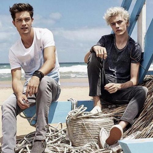 Lucky Blue Smith and Francisco Lachowski for Mavi