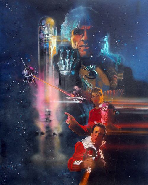 Poster concepts for Star Trek II: The Wrath of Khan by Bob Peak.