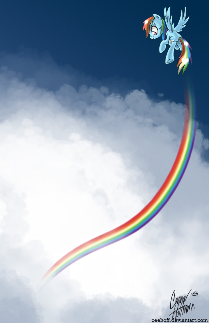 artbybronies:  Rainbow in the Sky by Ceehoff★  =3