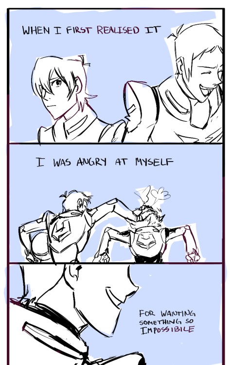 maixiem: I WISH I COULD CONTROL THE WAY I FEEL / klance week day 1 click through to suffer 