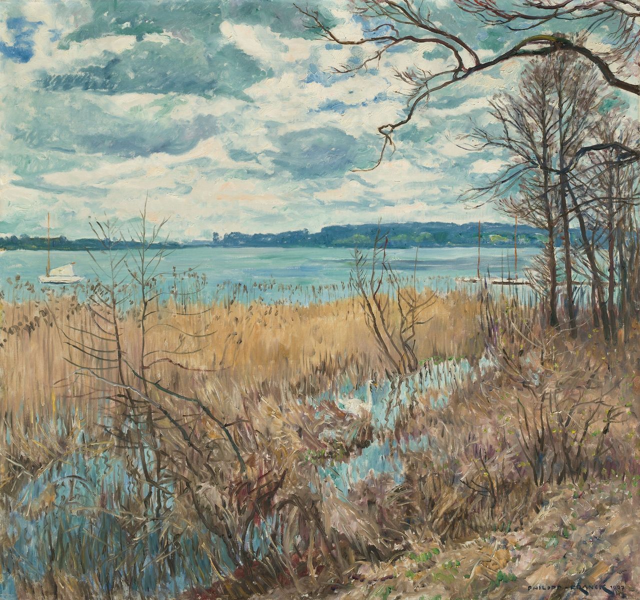 thunderstruck9:Philipp Franck (German, 1860-1944), Am Jungfernsee (Potsdam), 1937.