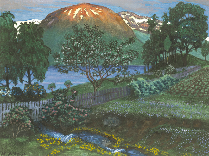 odbytea:  lilithsplace:   ’A night in June in the garden’ - Nikolai Astrup (1880–1928)