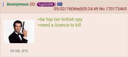 matt-ruins-your-shit: servals-dank-meme-machine: OI M8 YE GOTCHER KILLIN LOICENCE?! 007 #37 Bond Renews His License  