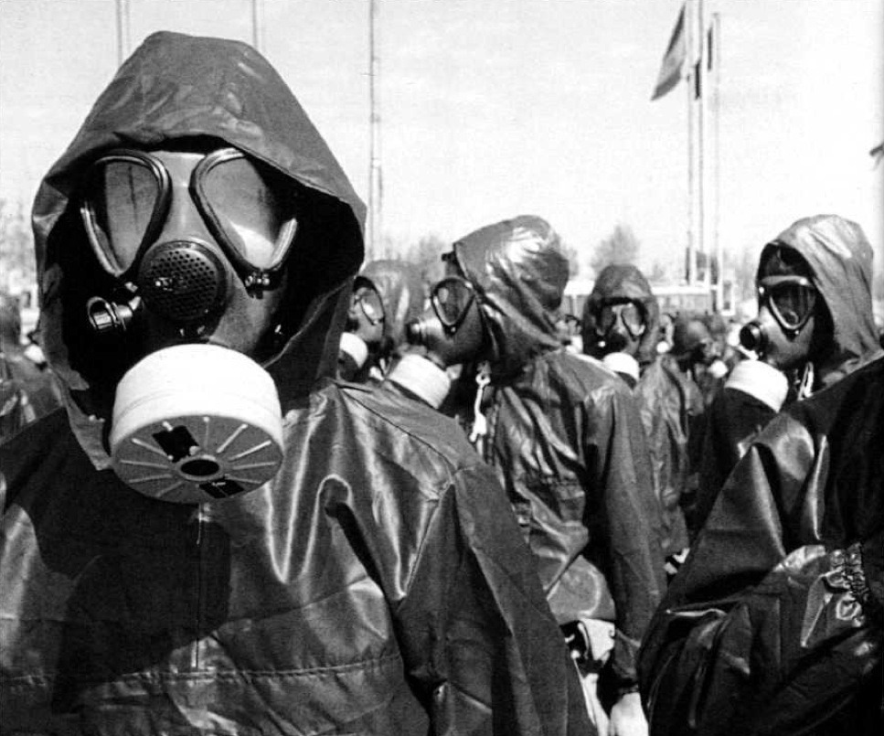 The Iran-Iraq War is often compared to World War I not just for the heavy use of trenches and human waves sent against the, but also for the extensive use of chemical weapons by both sides. Wearing full chemical warfare gear, Iranian soldiers prepare...