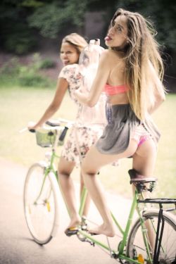 Girls on Bicycles