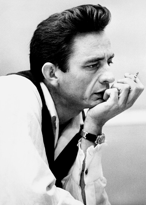 vintagegal:  Happy Birthday Johnny Cash  (February 26, 1932 – September 12, 2003)  “I wore black because I liked it. I still do, and wearing it still means something to me. It’s still my symbol of rebellion — against a stagnant status quo, against