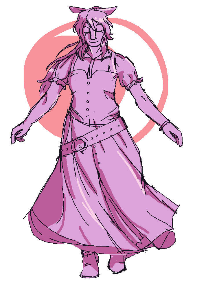 4/17/2023 watatsuki no yorihime pose reference sketch