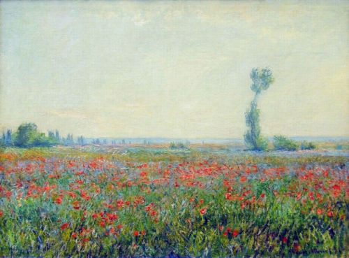 artist-monet:Poppy Field, 1881, Claude Monet