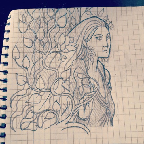 More #sketches , an elf in the forest #silmarillion #tolkien #tolkienfanart #drawing #elf #elves htt