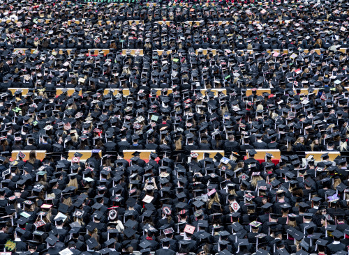 Ohio State Graduation. So many graduates… 2013