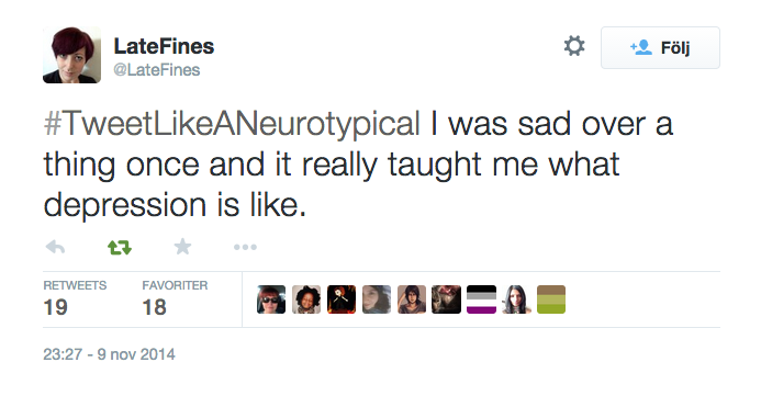 politicalsexxxkitten:  mpreg-tony:  poparoll:  some gems from the #TweetLikeANeurotypical