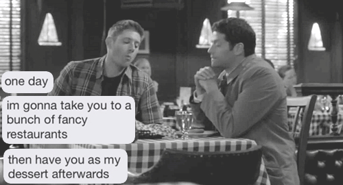 rockandrollchick:  Destiel + deep sexts