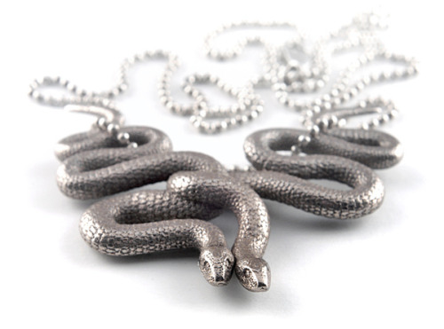 ianbrooks:  Embraced Snake Pendant by Michael porn pictures