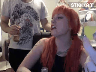 ikearstin:  Some of the gifs people made of me during the show last night LOL www.stickam.com/ikearstin