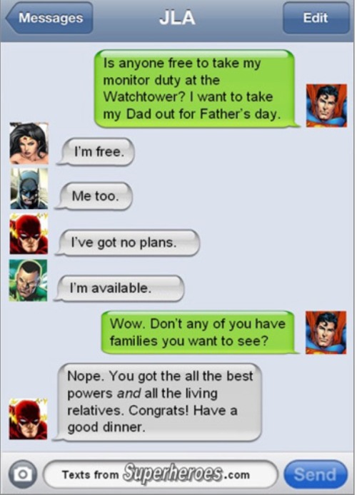 Porn Pics commodore-cliche:  Texts from superheroes.