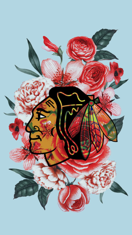 chicago blackhawks &amp; floral