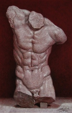 Dancing faun torso sculpture. 2011. Rita