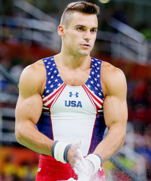 oliviergiroudd:  Samuel Mikulak of the United States during competition in the Artistic