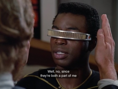 needsmorestartrek: Geordi LaForge is a treasure and don’t you forget it…