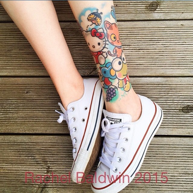 racheljamiebaldwin:  Healed photo of Lynn’s Sanrio ankle tattoo! Wraps all the